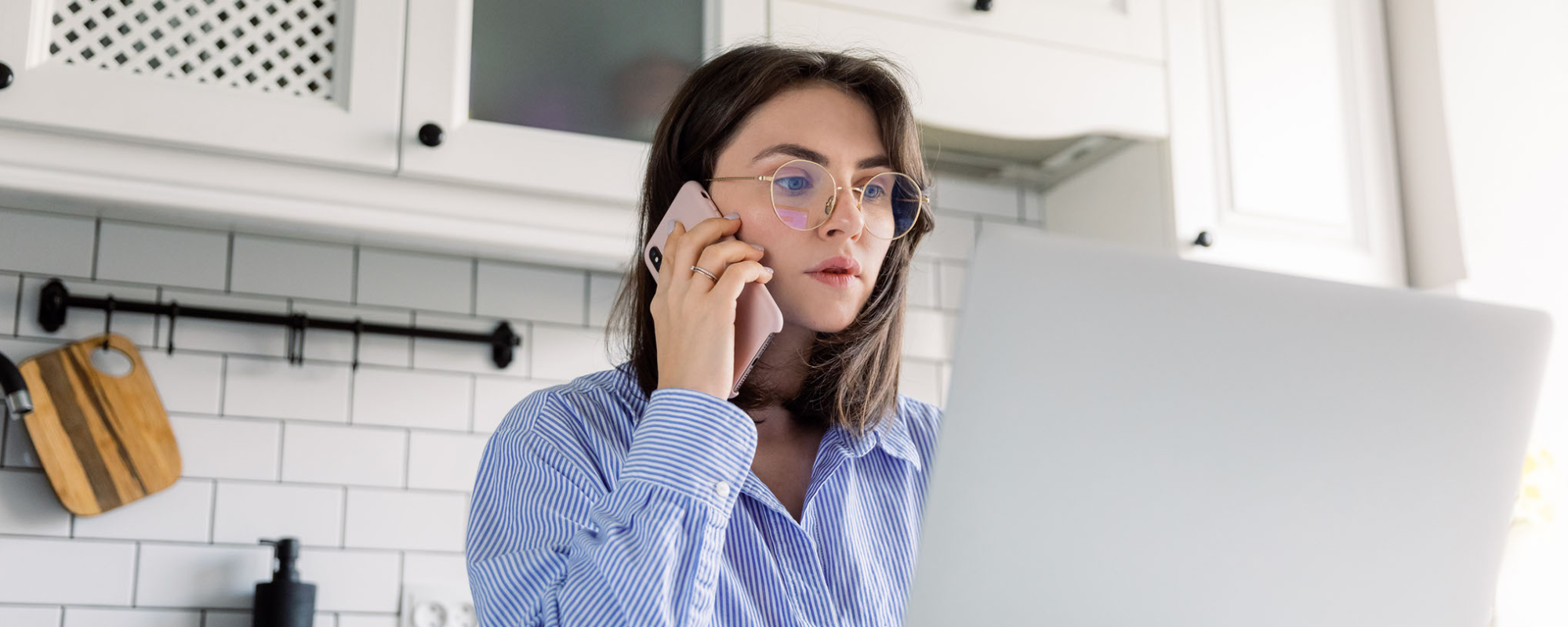 Woman on phone